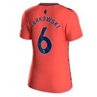Camiseta Everton James Tarkowski #6 Segunda Equipación Replica 2023-24 para mujer mangas cortas
